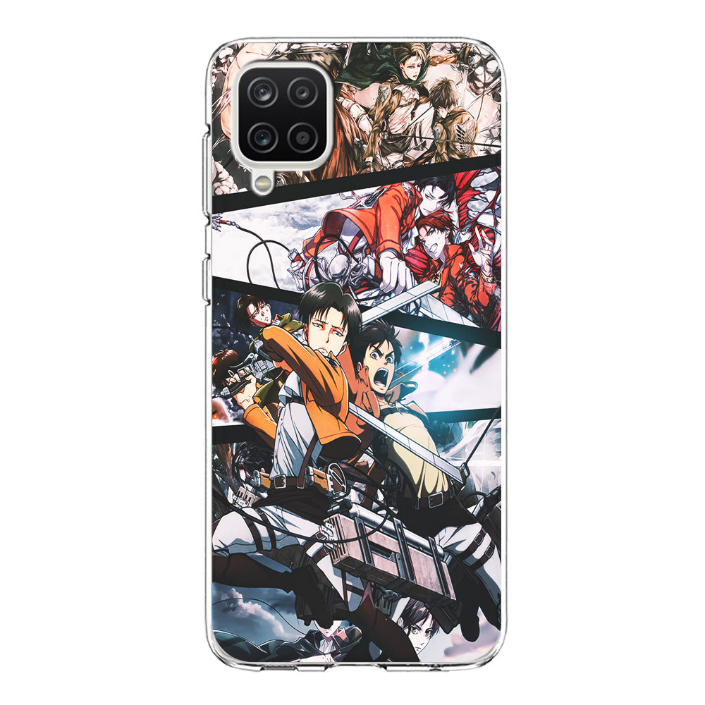 Levi Eren Collage Samsung Galaxy A12 Case-Phone Case-Clear Soft Case-Altracase