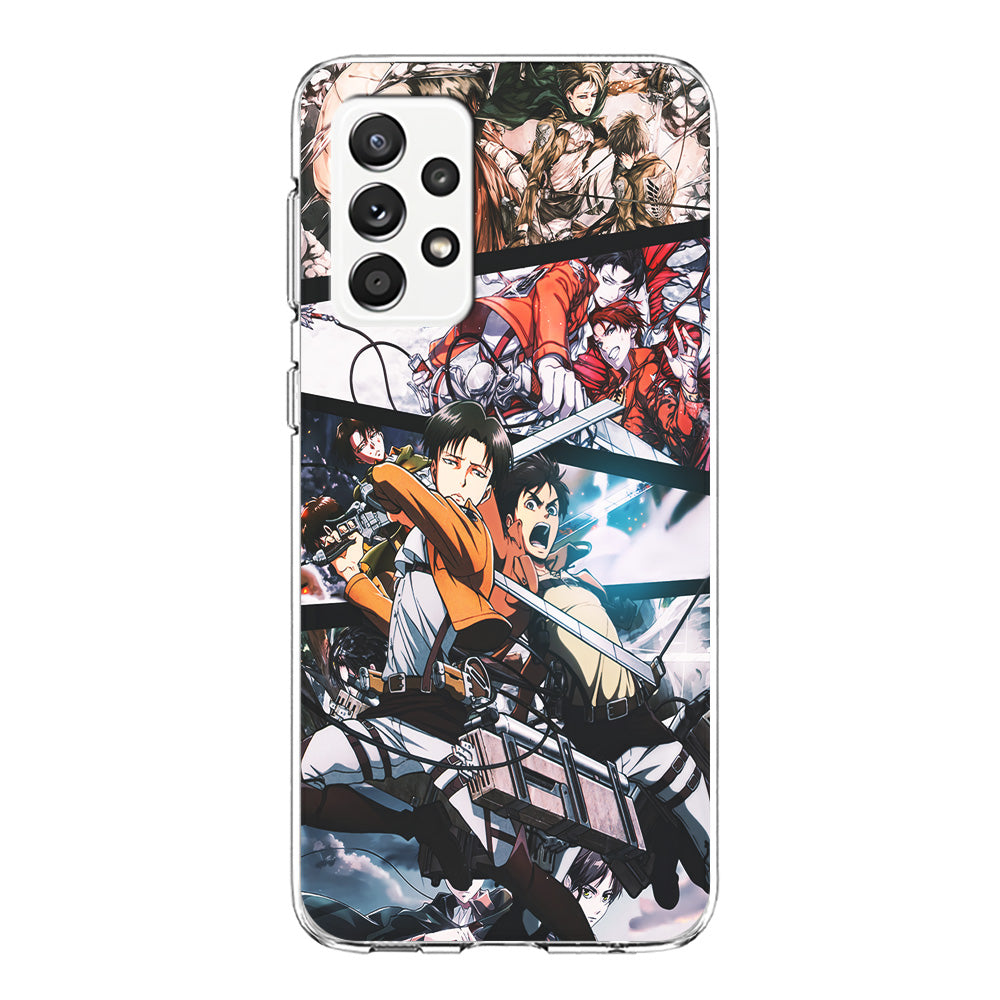 Levi Eren Collage Samsung Galaxy A52 Case-Phone Case-Clear Soft Case-Altracase