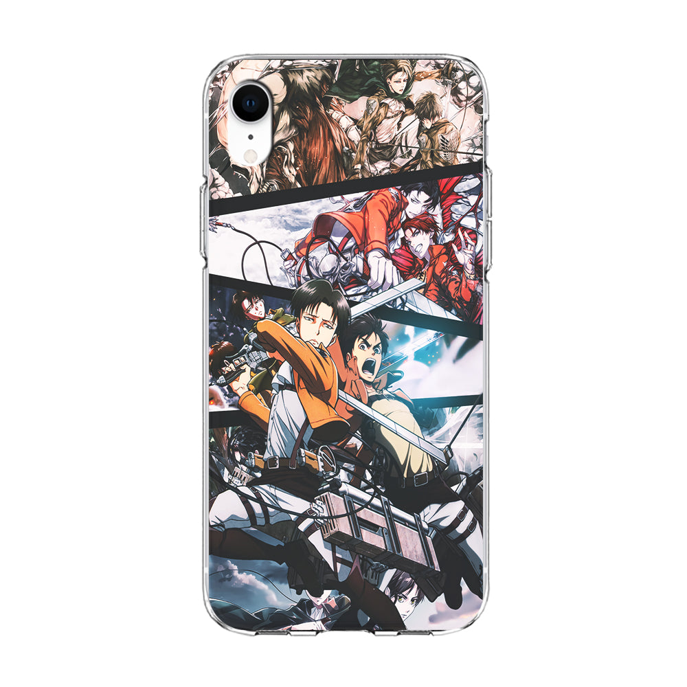 Levi Eren Collage iPhone XR Case-Phone Case-Clear Soft Case-Altracase