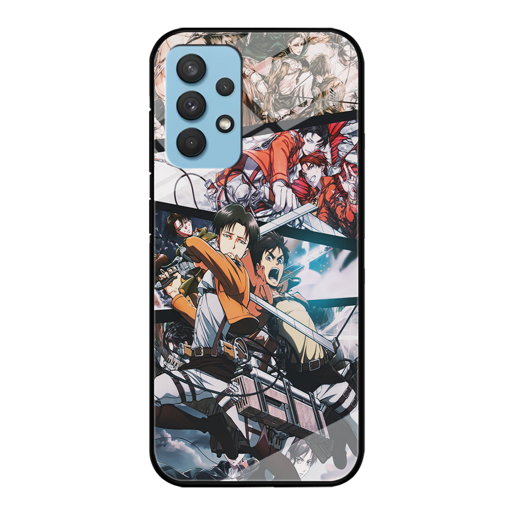Levi Eren Collage Samsung Galaxy A32 Case-Phone Case-Tempered Glass Case-Altracase