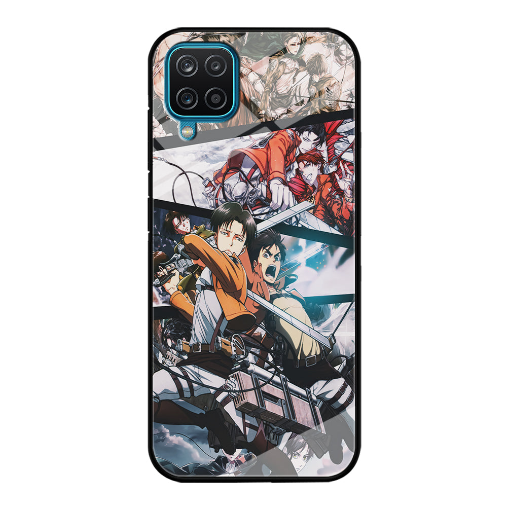 Levi Eren Collage Samsung Galaxy A12 Case-Phone Case-Tempered Glass Case-Altracase