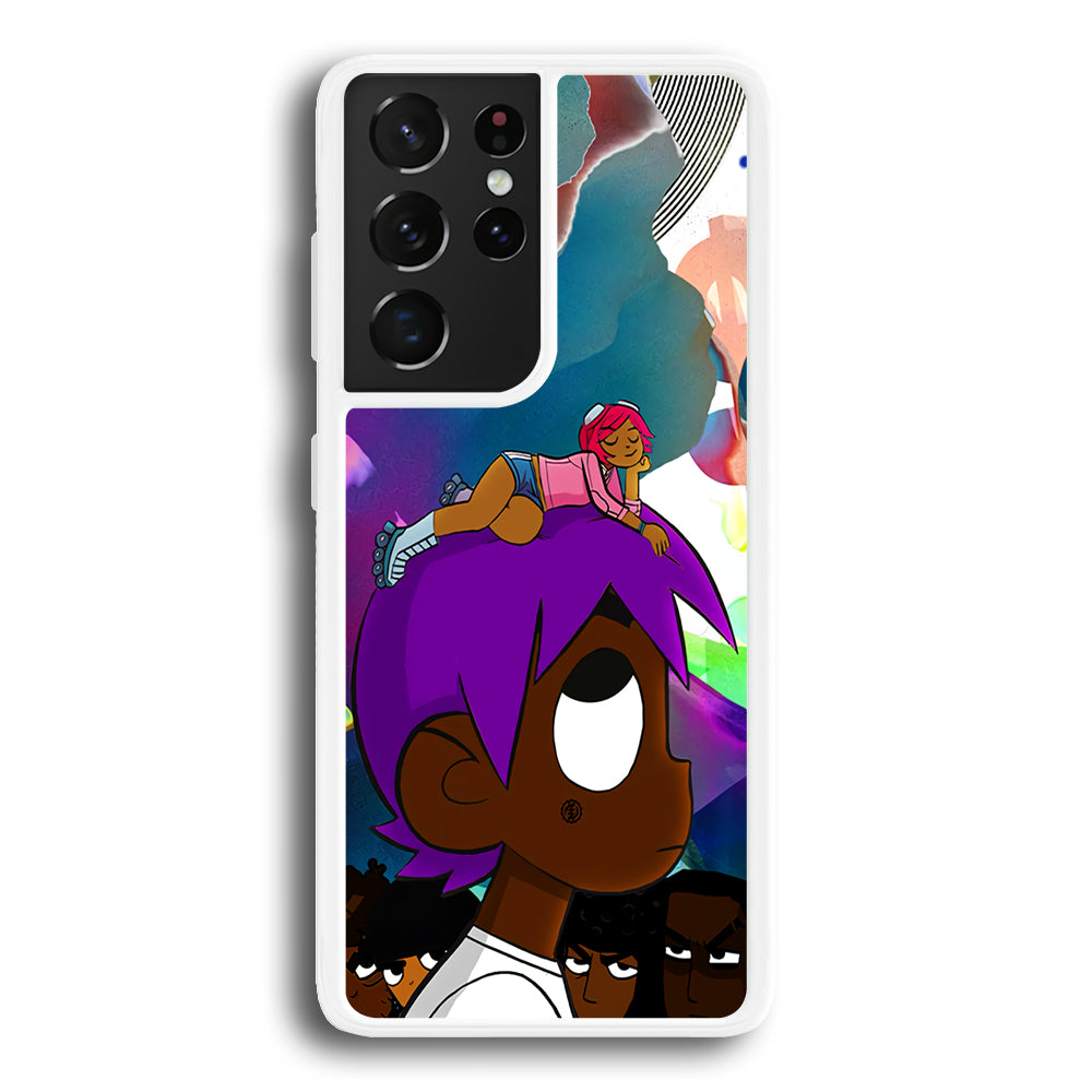 Lil Uzi Vert VS The World Samsung Galaxy S21 Ultra Case-Phone Case-Rubber White (2D Case)-Altracase