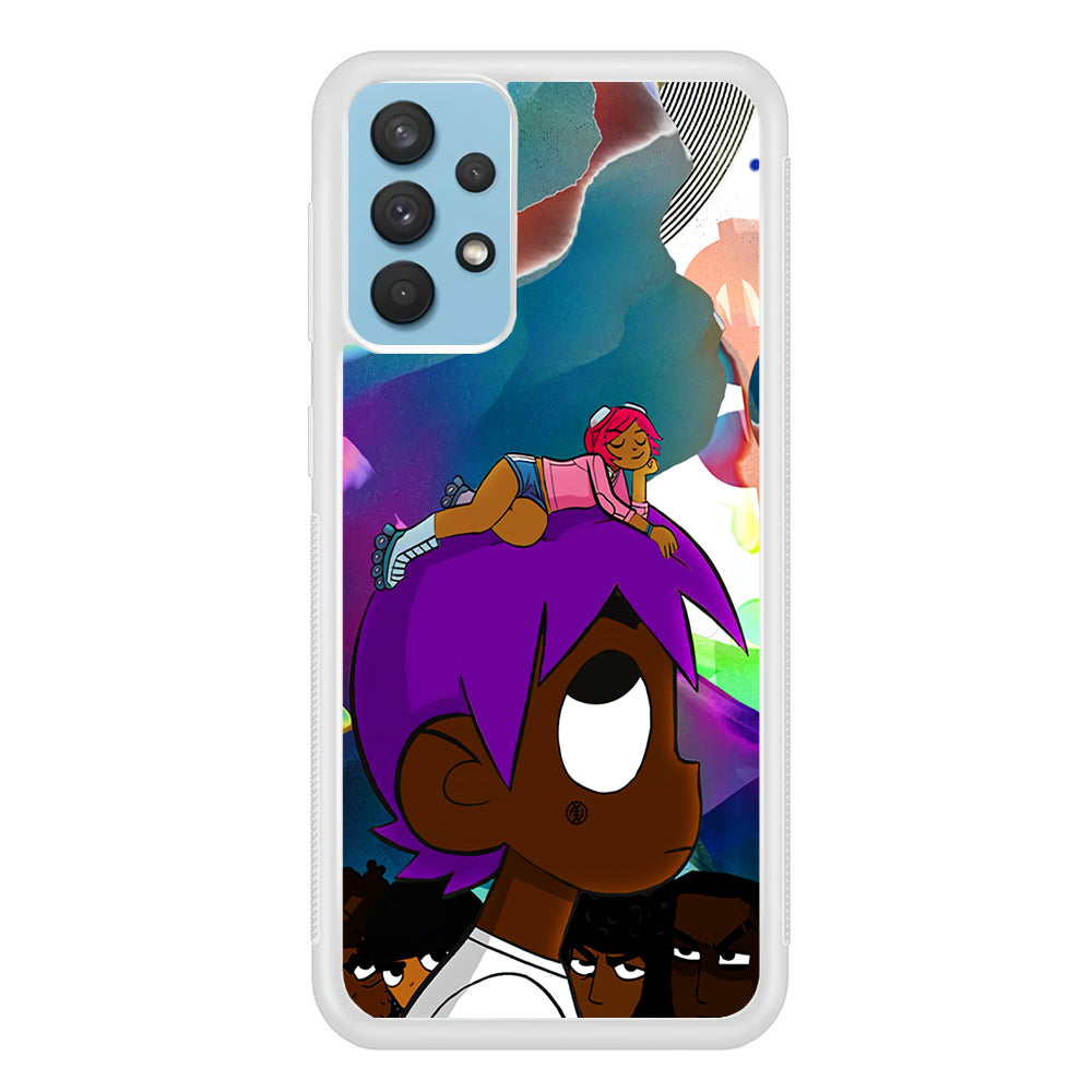 Lil Uzi Vert VS The World Samsung Galaxy A32 Case-Phone Case-Rubber White (2D Case)-Altracase