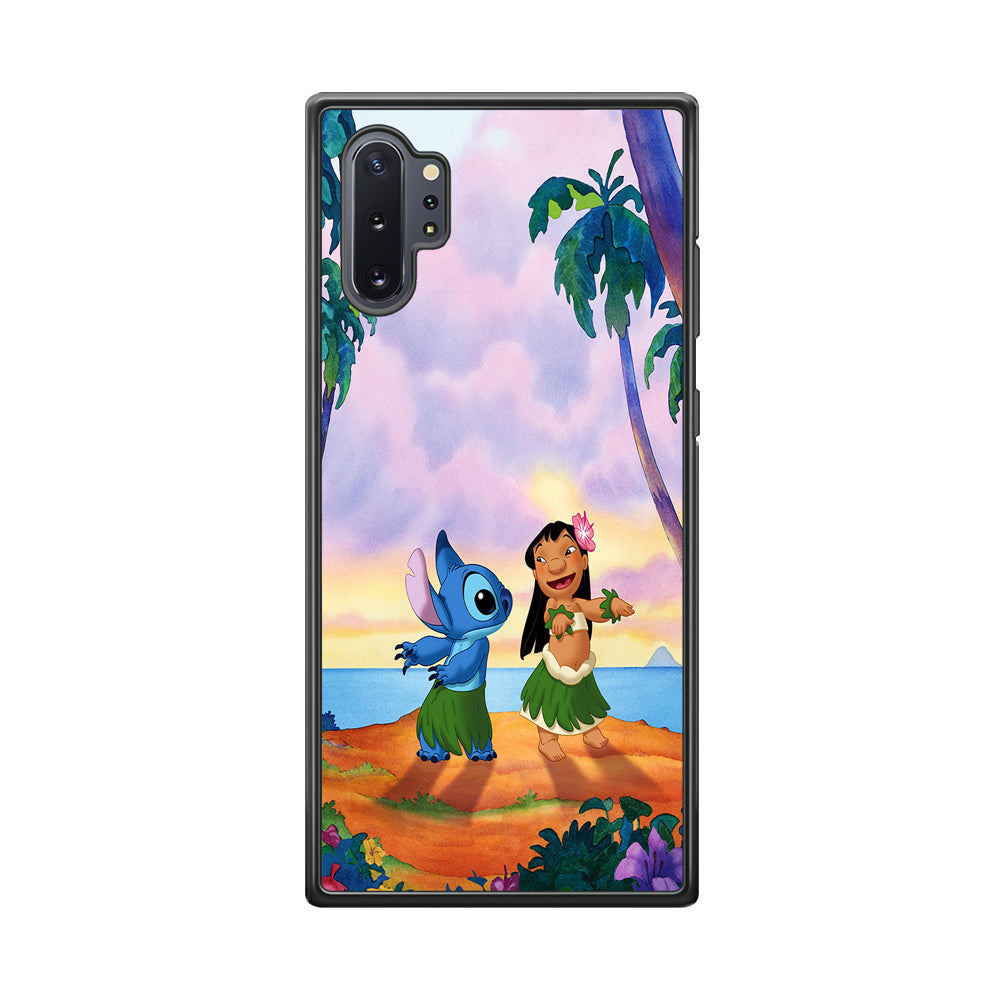 Lilo and Stitch Dancing Samsung Galaxy Note 10 Plus Case-Phone Case-Tempered Glass Case-Altracase