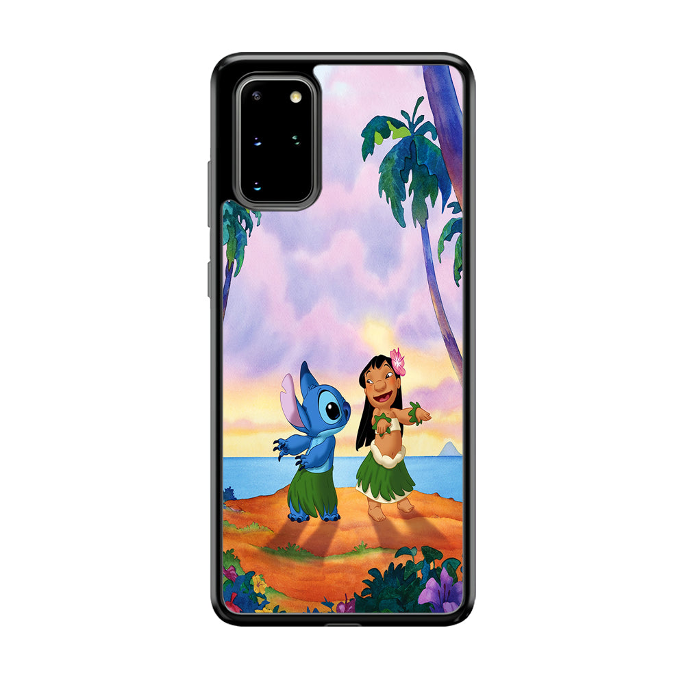 Lilo and Stitch Dancing Samsung Galaxy S20 Plus Case-Phone Case-Tempered Glass Case-Altracase