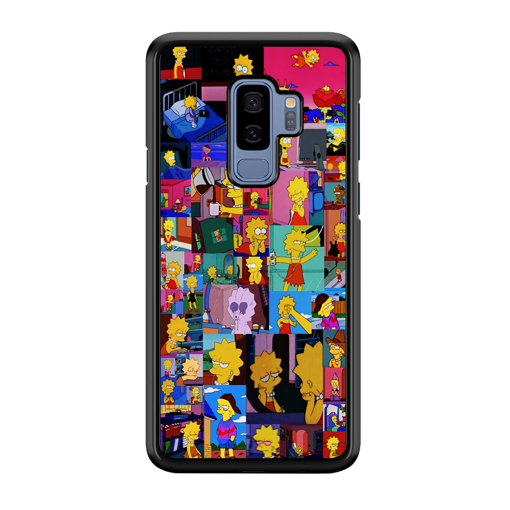 Lisa Simpson Aesthetic Samsung Galaxy S9 Plus Case-Phone Case-Rubber Black (2D Case)-Altracase