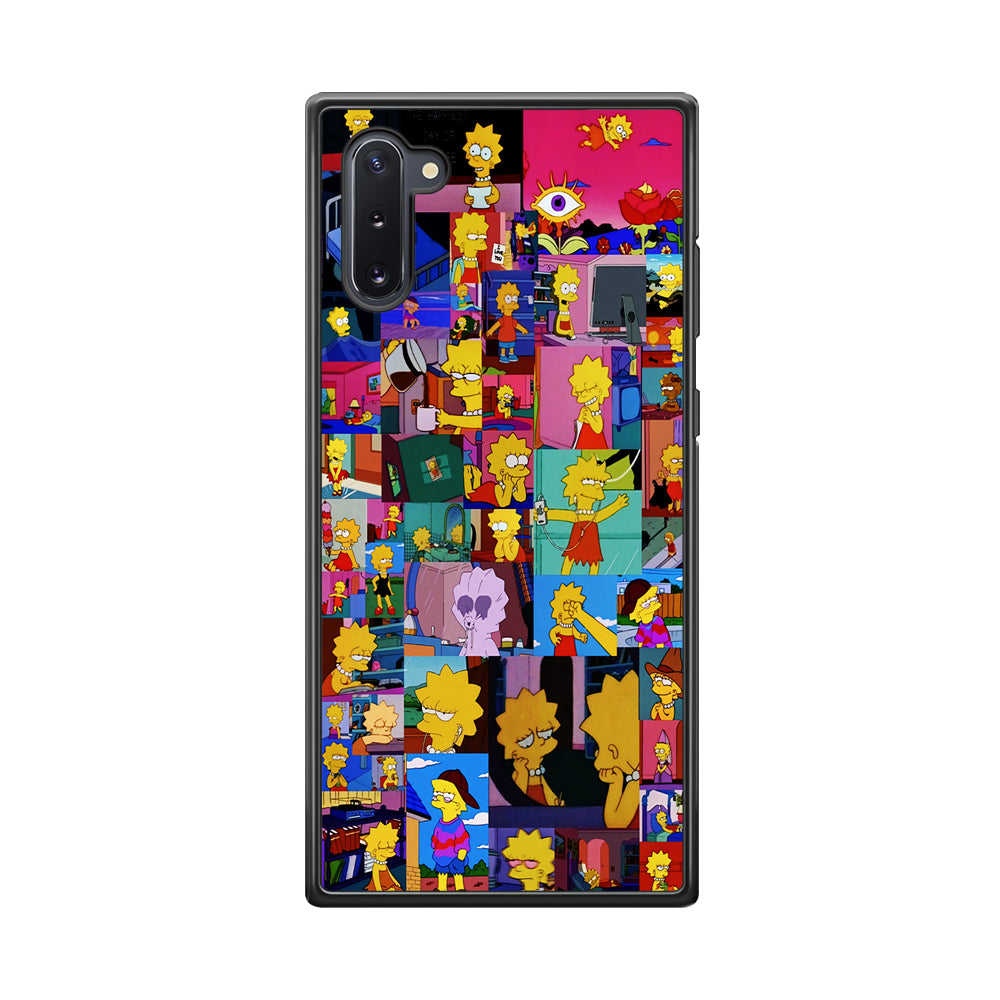 Lisa Simpson Aesthetic Samsung Galaxy Note 10 Case-Phone Case-Rubber Black (2D Case)-Altracase