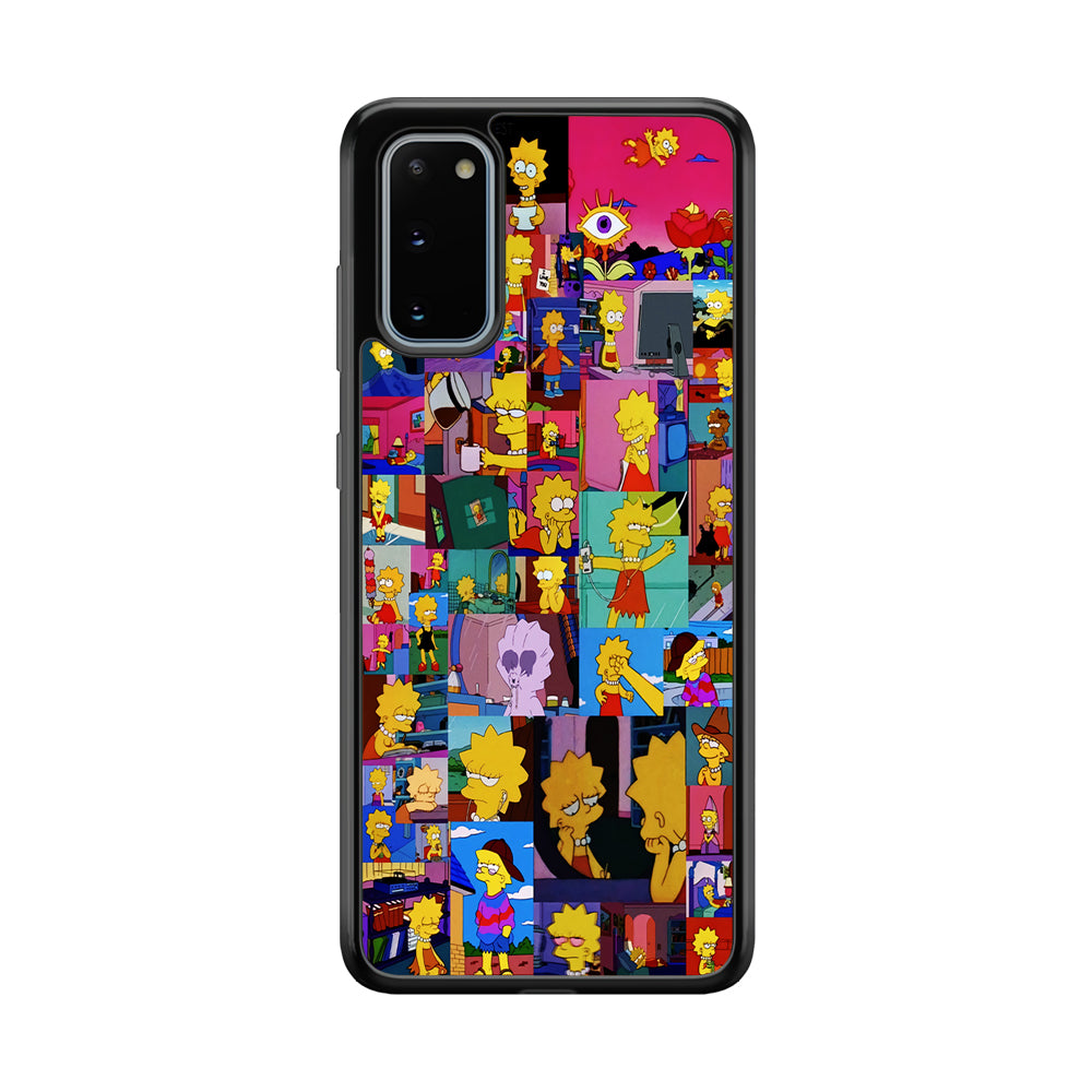 Lisa Simpson Aesthetic Samsung Galaxy S20 Case-Phone Case-Rubber Black (2D Case)-Altracase