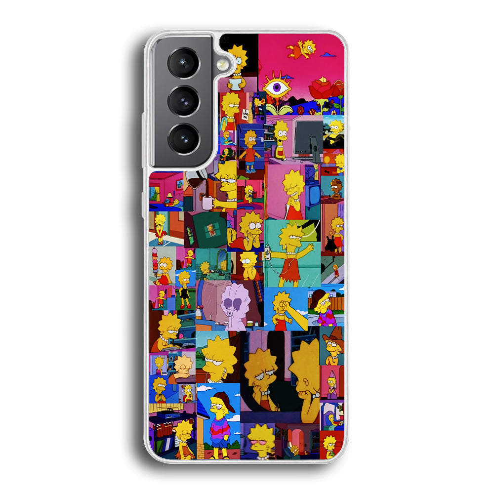 Lisa Simpson Aesthetic Samsung Galaxy S23 Plus Case-Phone Case-Rubber White (2D Case)-Altracase