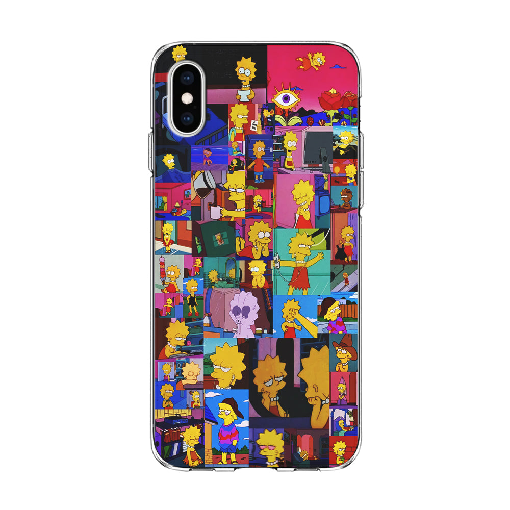 Lisa Simpson Aesthetic iPhone Xs Case-Phone Case-Clear Soft Case-Altracase