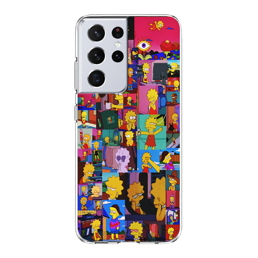Lisa Simpson Aesthetic Samsung Galaxy S21 Ultra Case-Phone Case-Clear Soft Case-Altracase