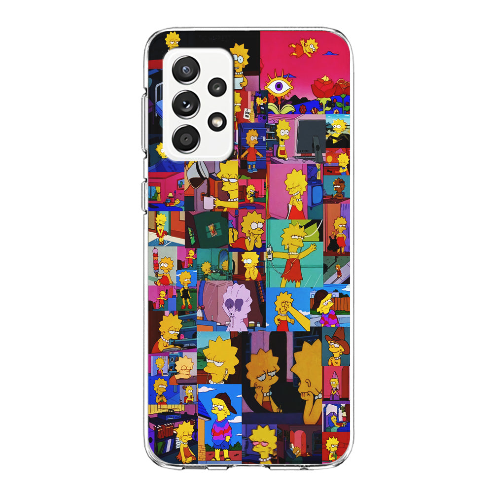 Lisa Simpson Aesthetic Samsung Galaxy A72 Case-Phone Case-Clear Soft Case-Altracase