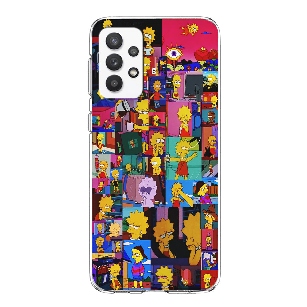 Lisa Simpson Aesthetic Samsung Galaxy A32 Case-Phone Case-Clear Soft Case-Altracase