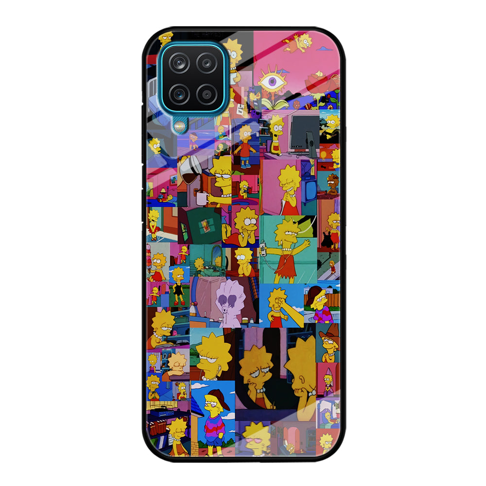 Lisa Simpson Aesthetic Samsung Galaxy A12 Case-Phone Case-Tempered Glass Case-Altracase