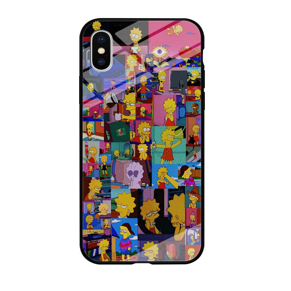 Lisa Simpson Aesthetic iPhone Xs Case-Phone Case-Tempered Glass Case-Altracase