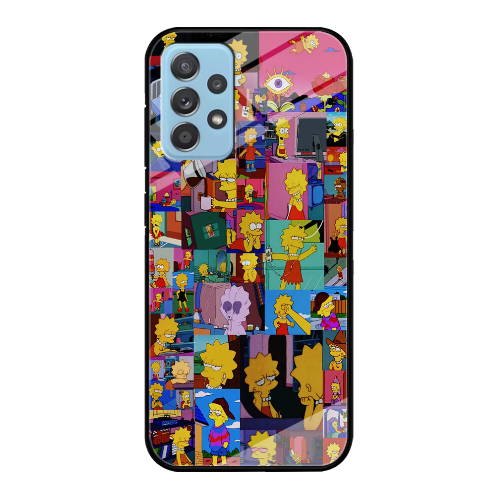 Lisa Simpson Aesthetic Samsung Galaxy A72 Case-Phone Case-Tempered Glass Case-Altracase