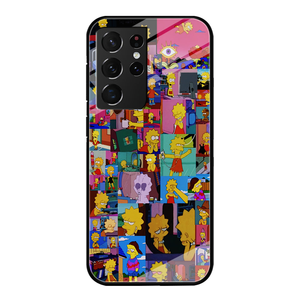 Lisa Simpson Aesthetic Samsung Galaxy S24 Ultra Case-Phone Case-Tempered Glass Case-Altracase