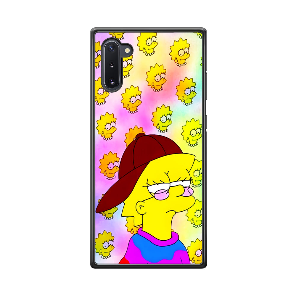 Lisa Simpson Hypebeast Samsung Galaxy Note 10 Case-Phone Case-Rubber Black (2D Case)-Altracase