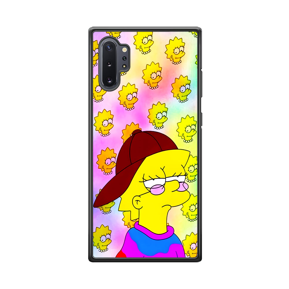 Lisa Simpson Hypebeast Samsung Galaxy Note 10 Plus Case-Phone Case-Rubber Black (2D Case)-Altracase