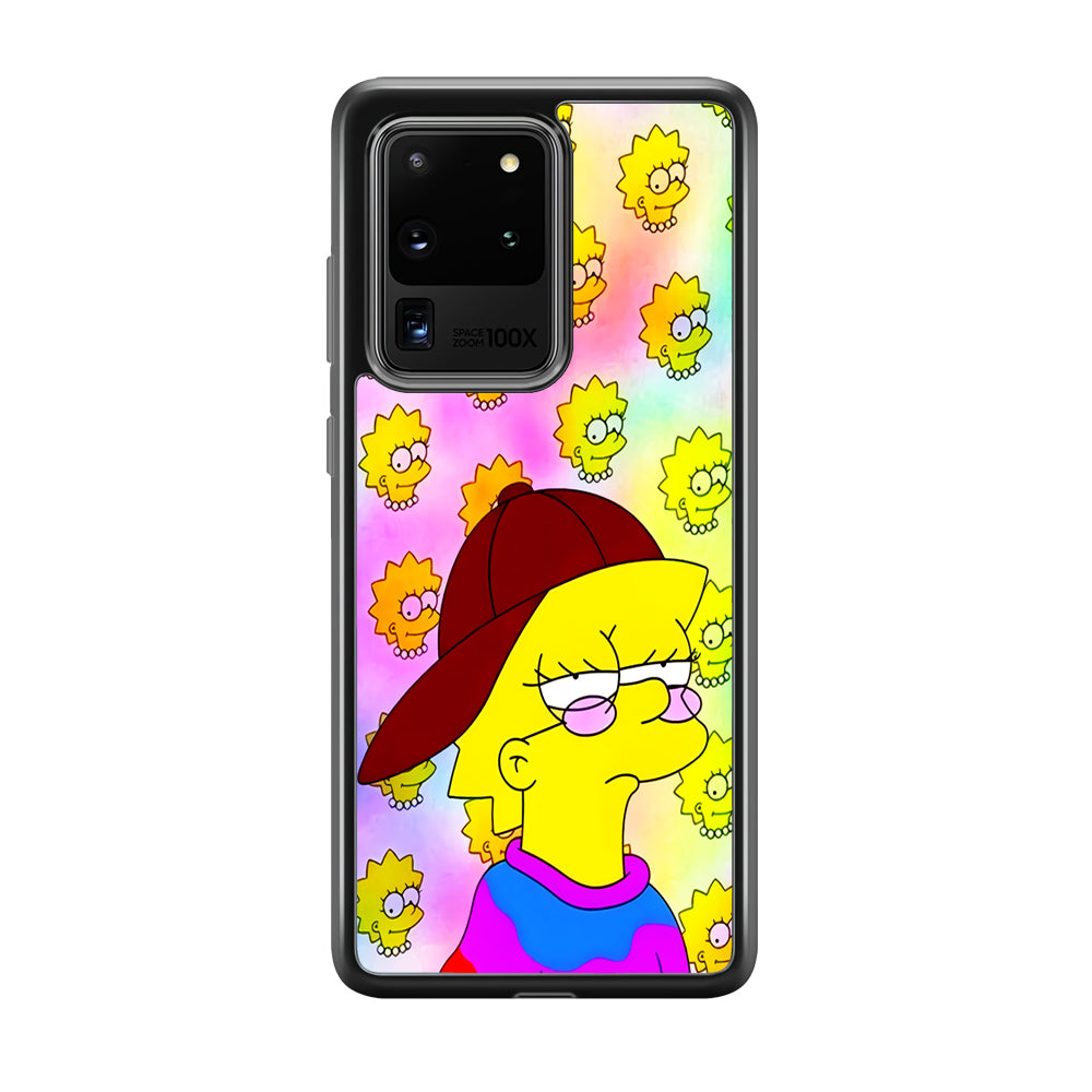 Lisa Simpson Hypebeast Samsung Galaxy S20 Ultra Case-Phone Case-Rubber Black (2D Case)-Altracase
