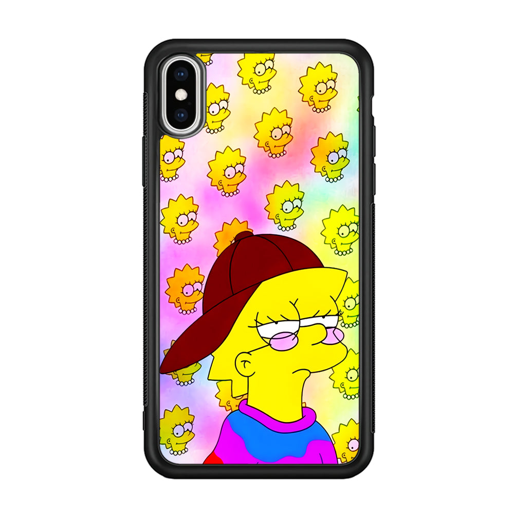 Lisa Simpson Hypebeast iPhone Xs Case-Phone Case-Rubber Black (2D Case)-Altracase