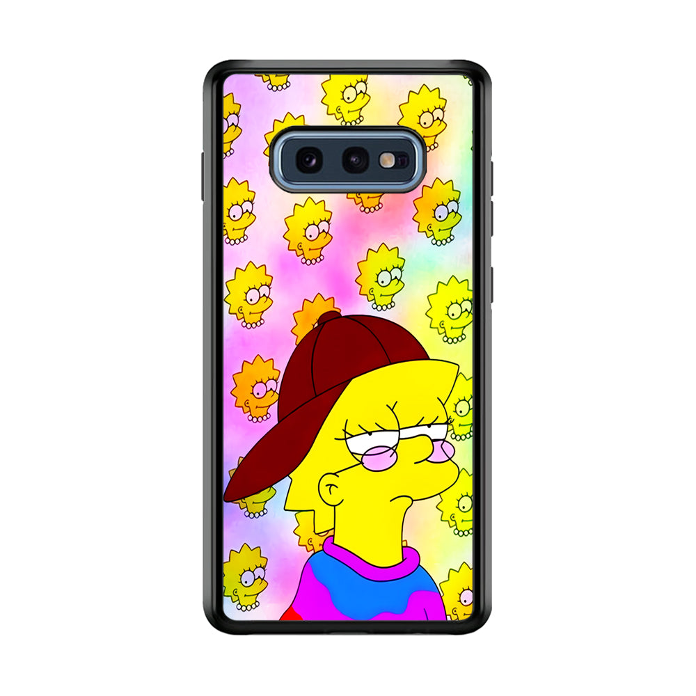Lisa Simpson Hypebeast Samsung Galaxy S10E Case-Phone Case-Rubber Black (2D Case)-Altracase