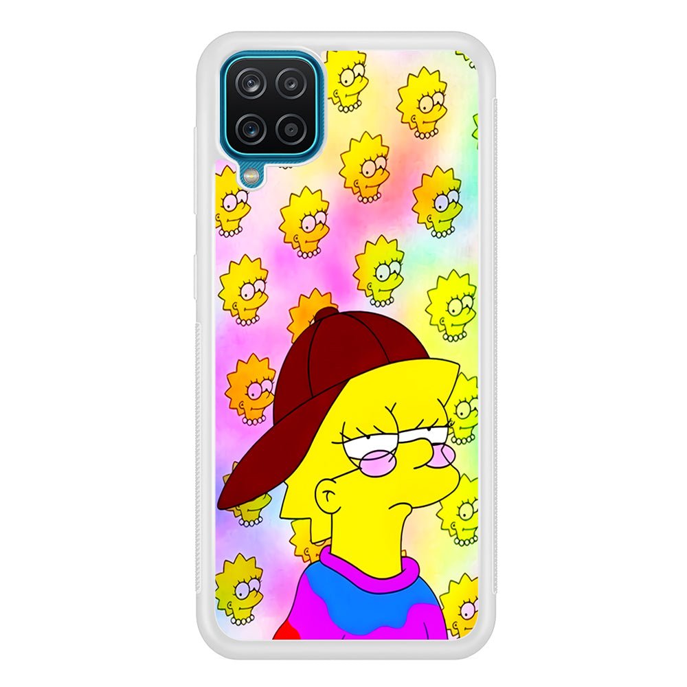Lisa Simpson Hypebeast Samsung Galaxy A12 Case-Phone Case-Rubber White (2D Case)-Altracase