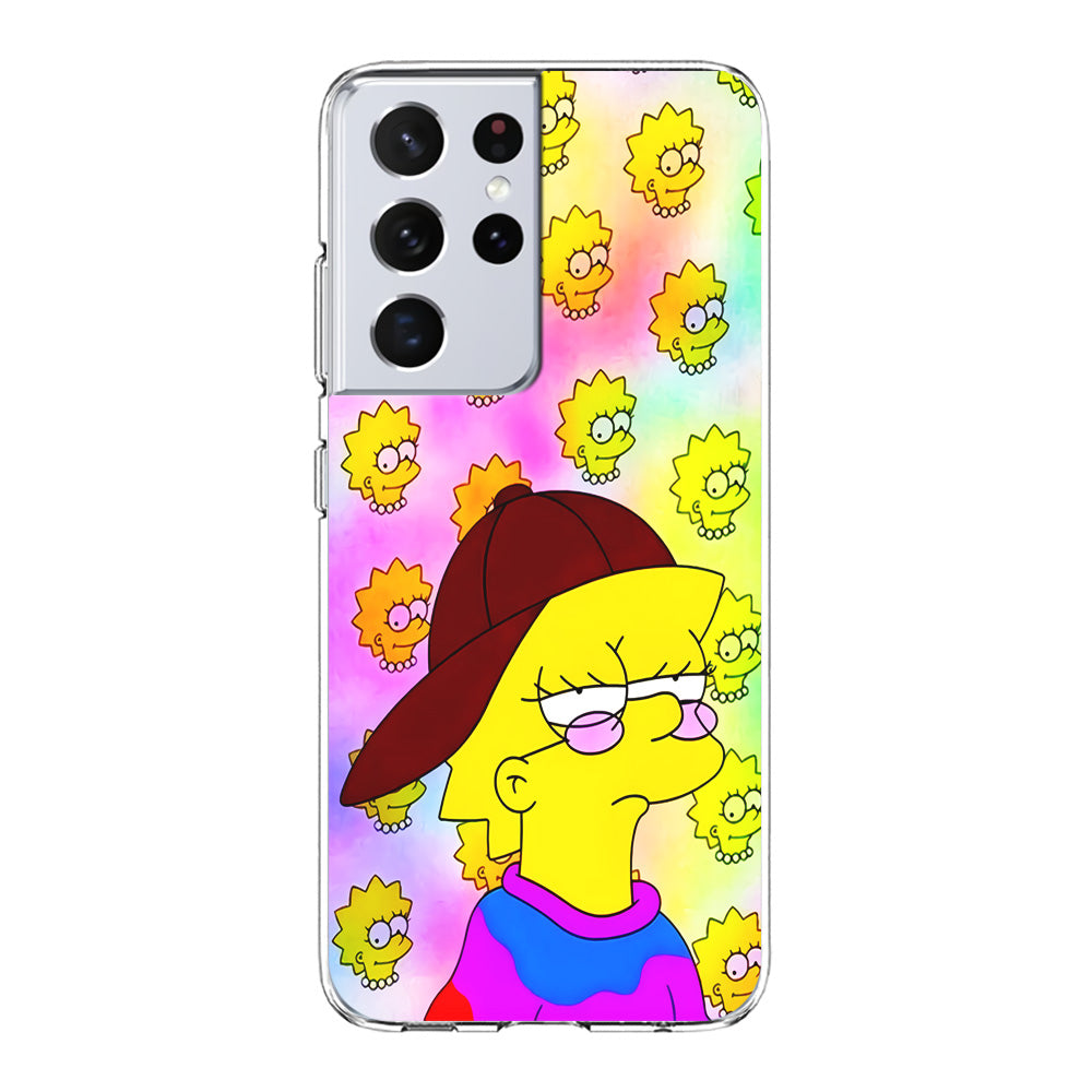 Lisa Simpson Hypebeast Samsung Galaxy S21 Ultra Case-Phone Case-Clear Soft Case-Altracase