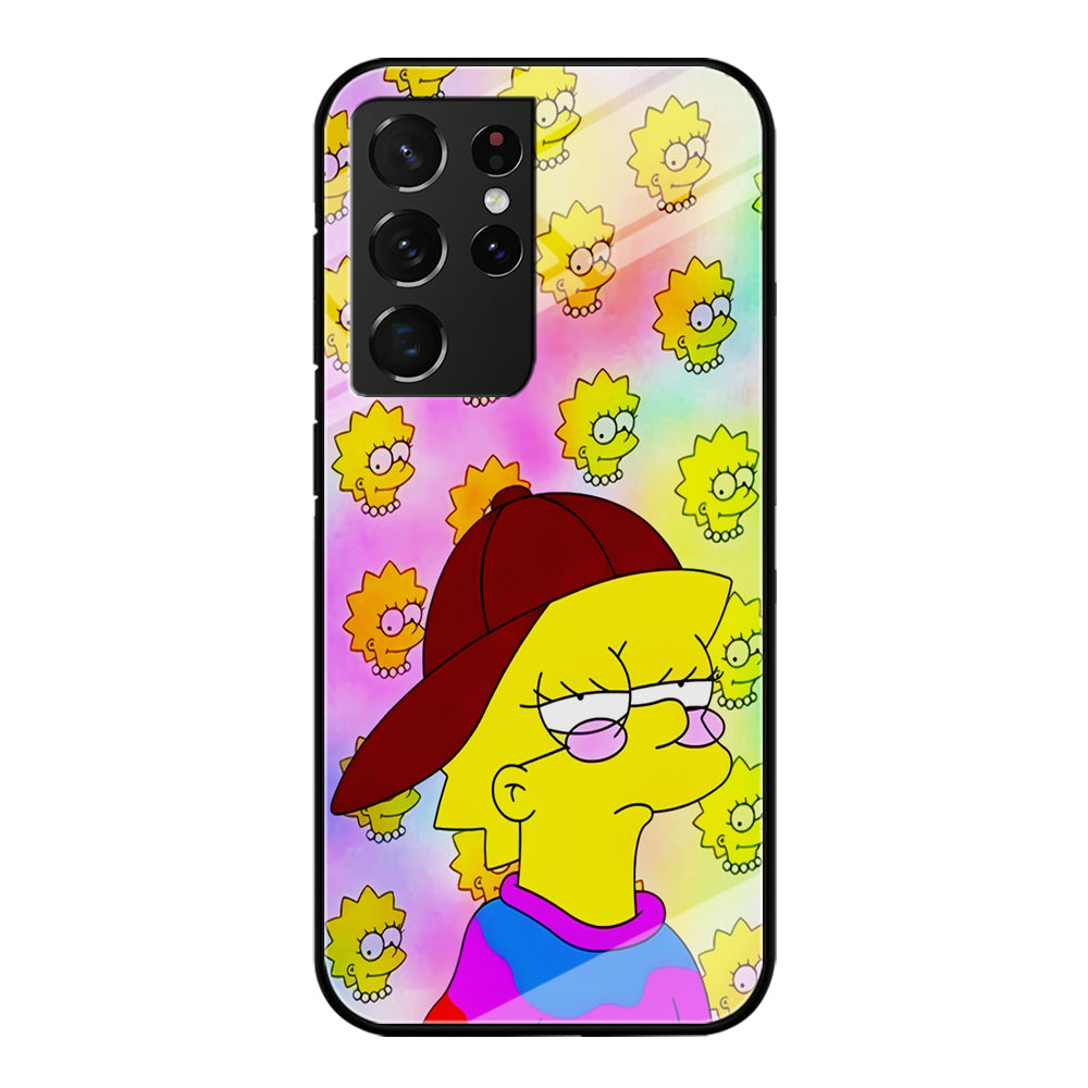 Lisa Simpson Hypebeast Samsung Galaxy S21 Ultra Case-Phone Case-Tempered Glass Case-Altracase