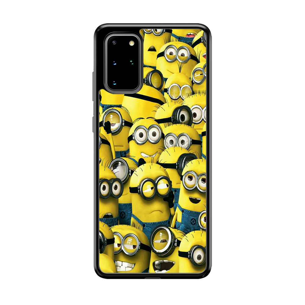 Lots of Minion Samsung Galaxy S20 Plus Case-Phone Case-Tempered Glass Case-Altracase