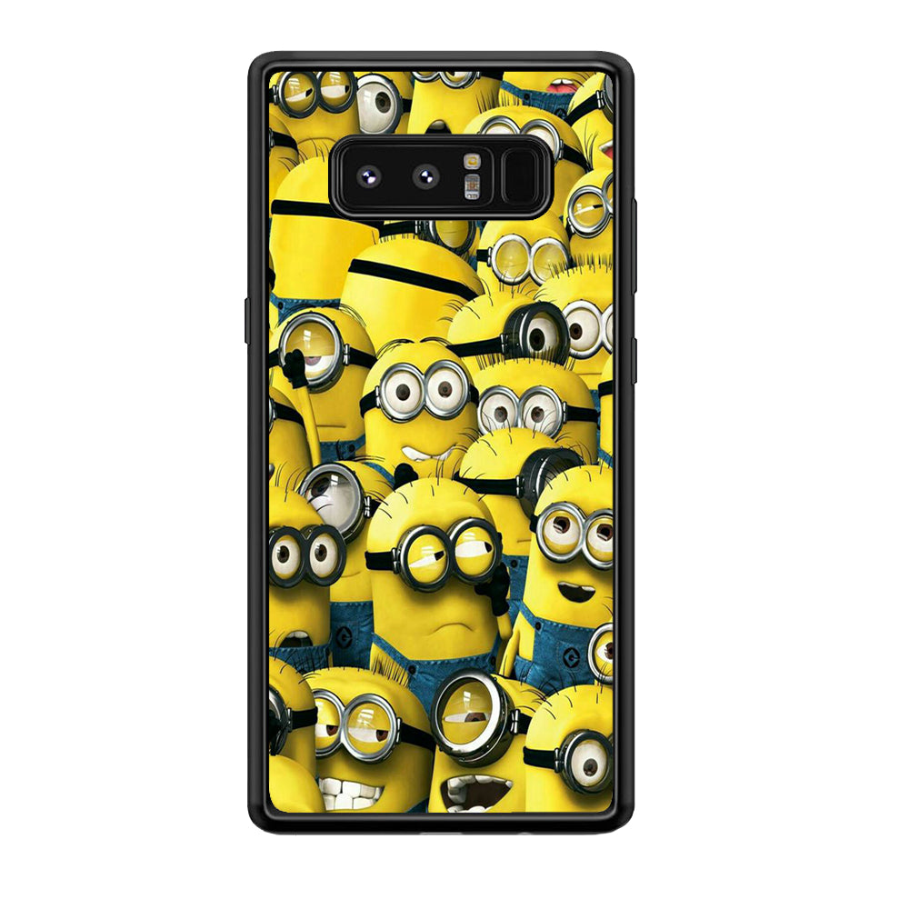 Lots of Minion Samsung Galaxy Note 8 Case-Phone Case-Tempered Glass Case-Altracase