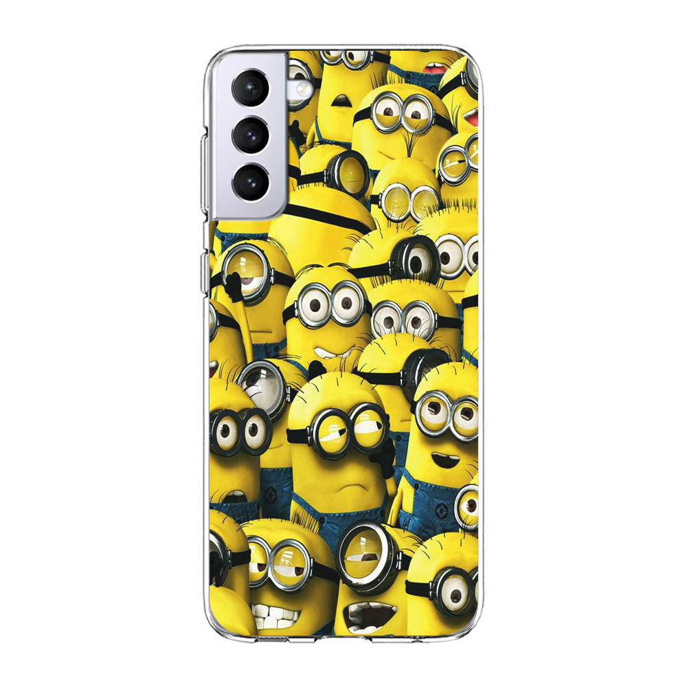Lots of Minion Samsung Galaxy S24 Plus Case-Phone Case-Clear Soft Case-Altracase