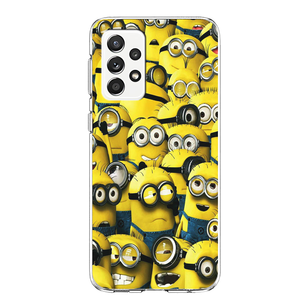 Lots of Minion Samsung Galaxy A52 Case-Phone Case-Clear Soft Case-Altracase