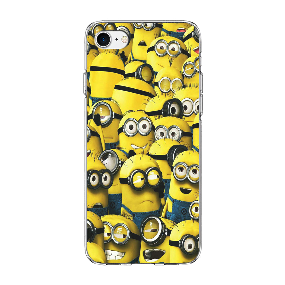 Lots of Minion iPhone SE 3 2022 Case-Phone Case-Clear Soft Case-Altracase