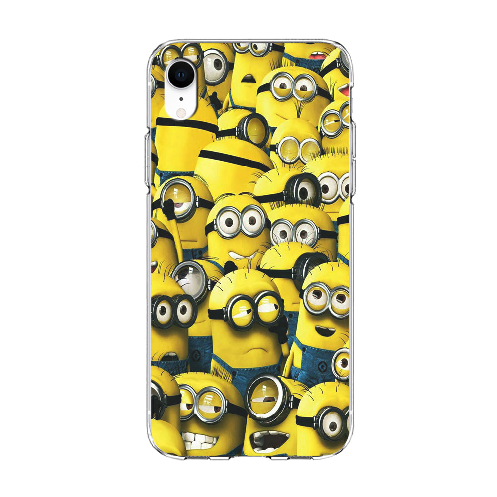 Lots of Minion iPhone XR Case-Phone Case-Clear Soft Case-Altracase