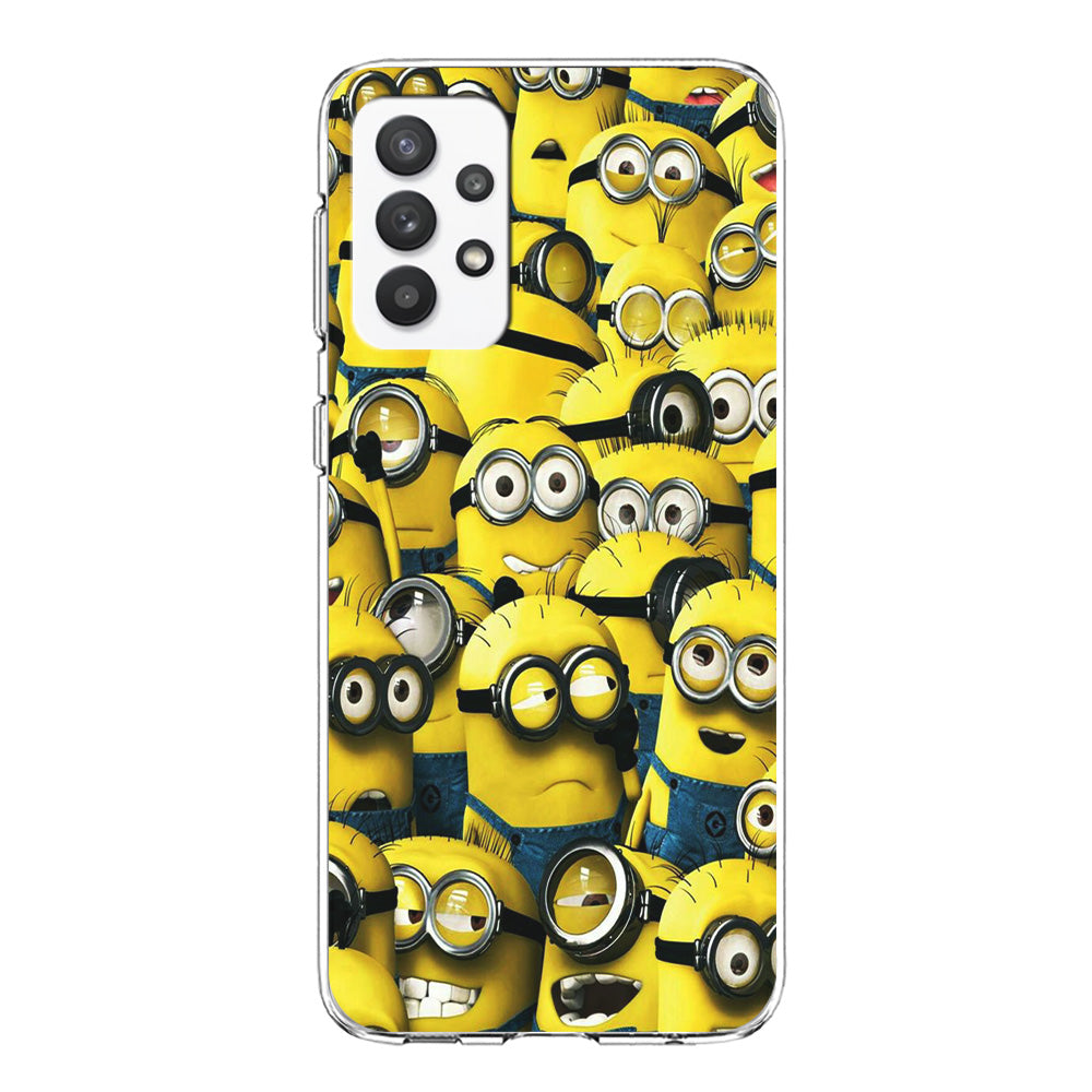 Lots of Minion Samsung Galaxy A32 Case-Phone Case-Clear Soft Case-Altracase