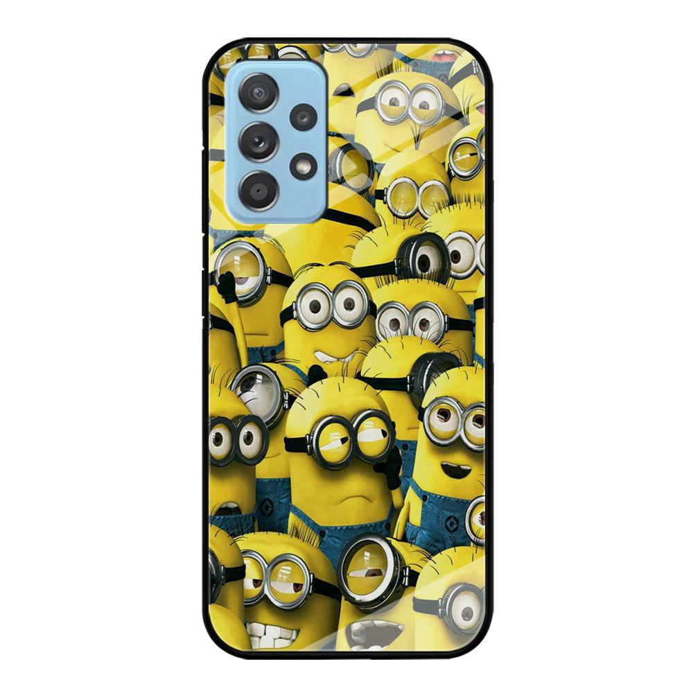 Lots of Minion Samsung Galaxy A52 Case-Phone Case-Tempered Glass Case-Altracase