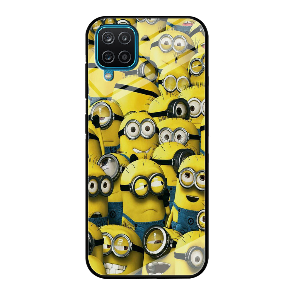 Lots of Minion Samsung Galaxy A12 Case-Phone Case-Tempered Glass Case-Altracase