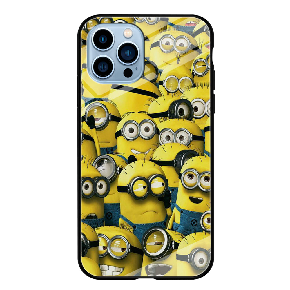 Lots of Minion iPhone 15 Pro Max Case-Phone Case-Tempered Glass Case-Altracase