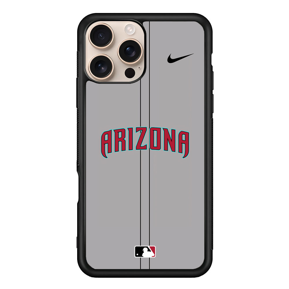 MLB Arizona Diamondbacks Gray Nike iPhone 16 Pro Max Case - Altracase