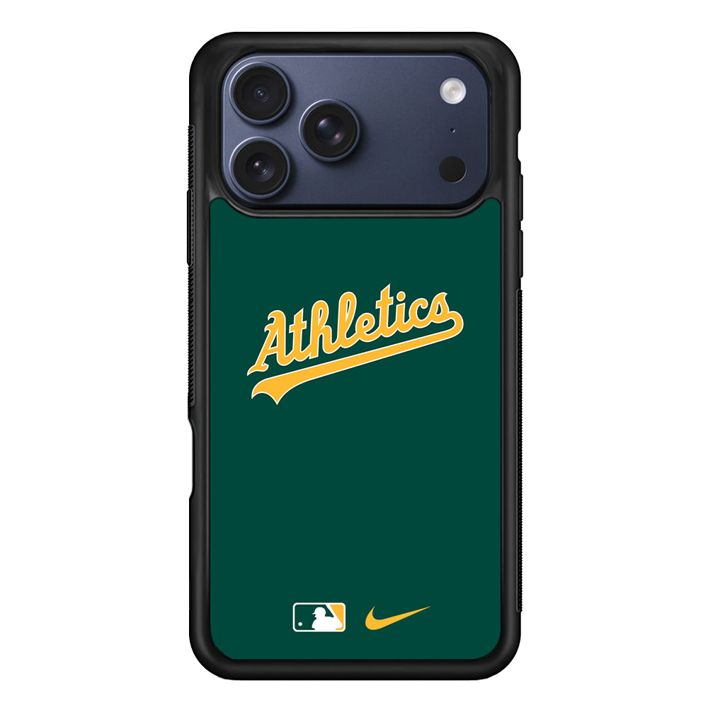 MLB Athletics Green Nike iPhone 17 Pro Case - Altracase