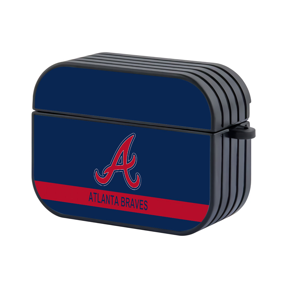 MLB Atlanta Braves Blue Apple Airpods Pro Case-AirPods Pro Case-Altracase