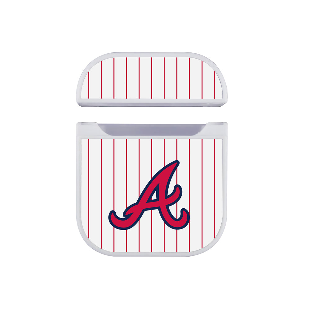 MLB Atlanta Braves Logo Apple AirPods Case-AirPod Case-White-Altracase