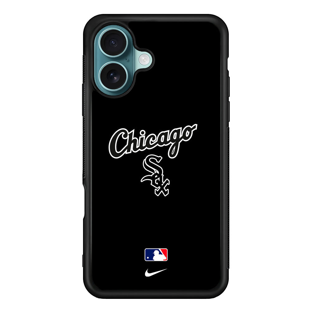 MLB Chicago White Sox Black Nike iPhone 16 Plus Case - Altracase