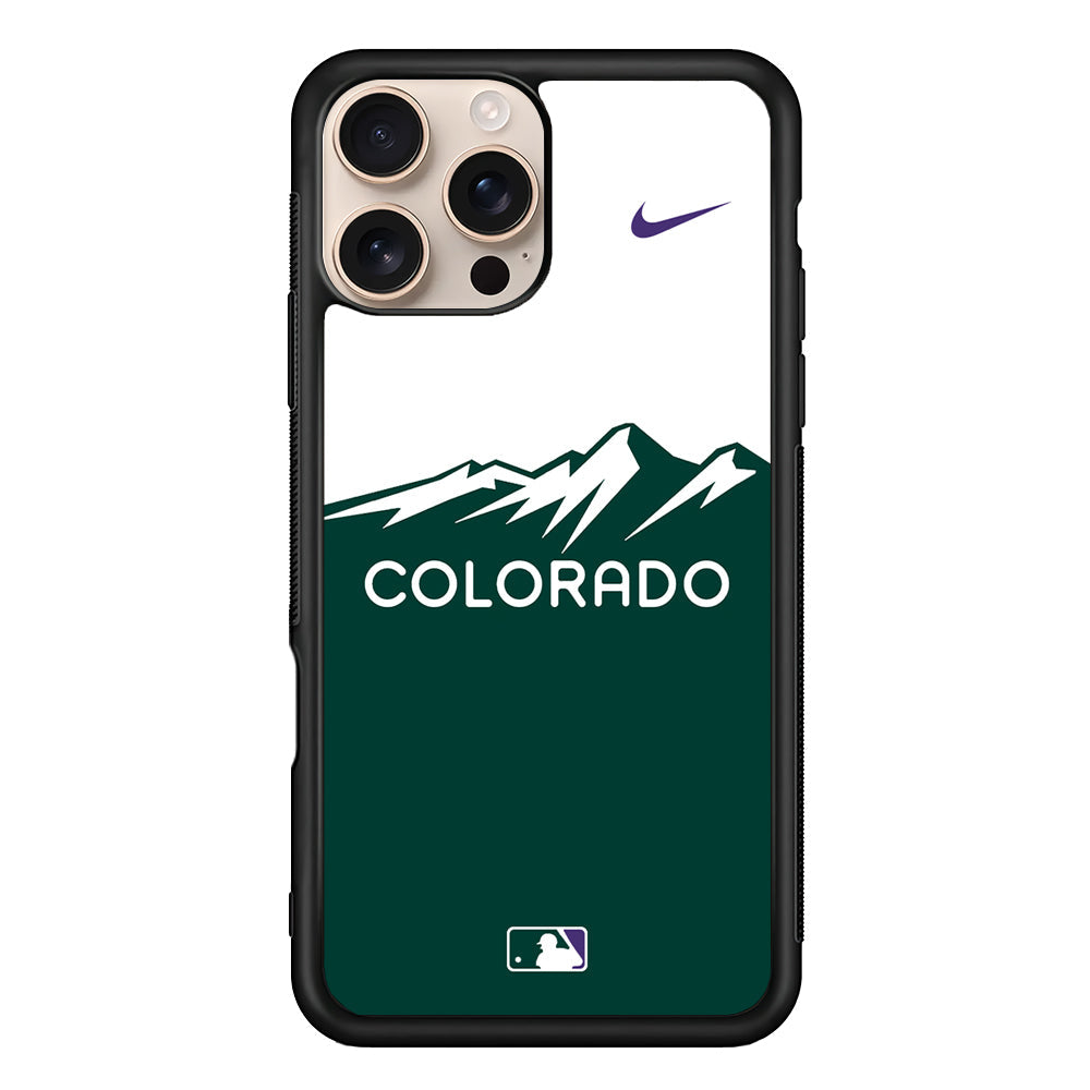 MLB Colorado Rockies Green Nike iPhone 16 Pro Max Case - Altracase