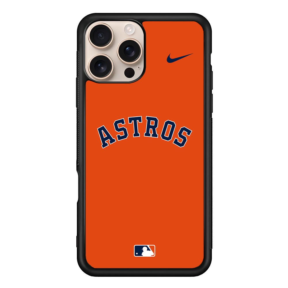 MLB Houston Astros Orange Nike iPhone 16 Pro Max Case - Altracase