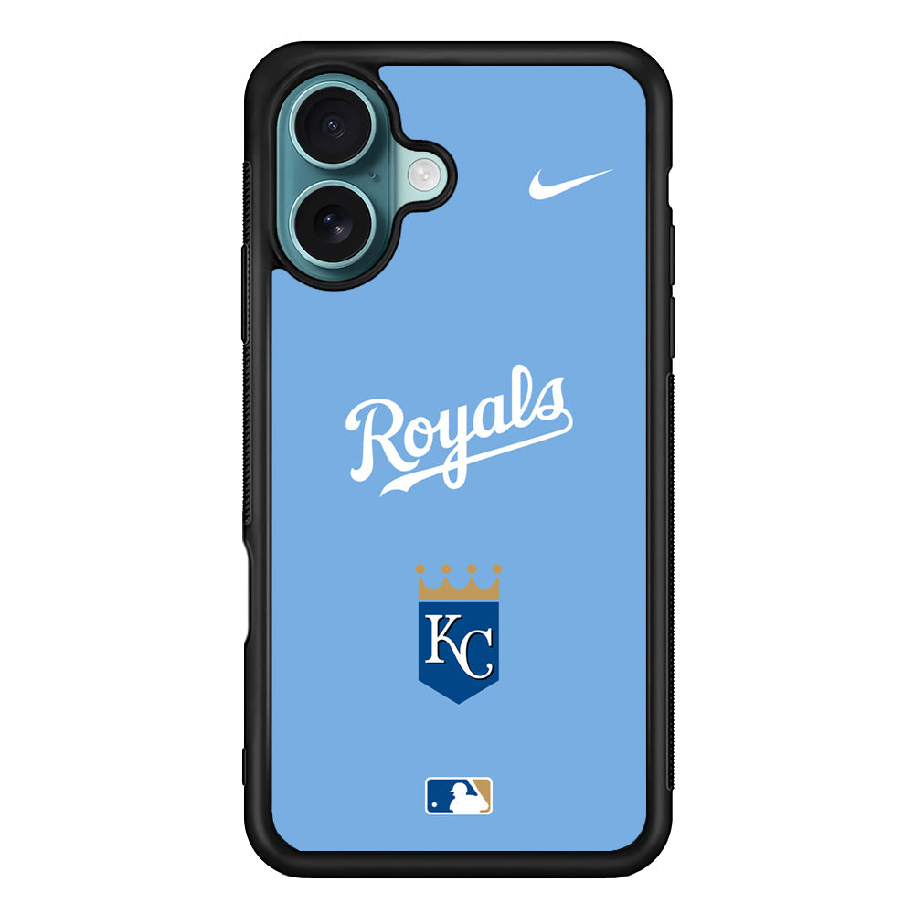 MLB Kansas City Royals Blue Nike iPhone 16 Plus Case - Altracase