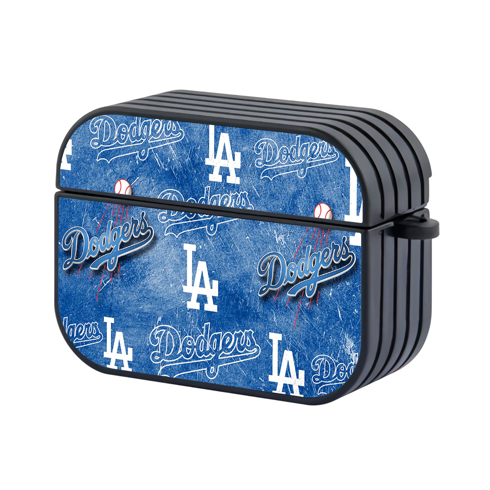 MLB Los Angeles Dodgers Pattern Apple Airpods Pro 2 Case-Airpods Pro 2 Case-Altracase