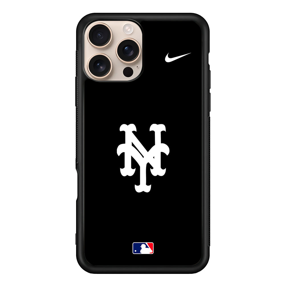 MLB New York Mets Black Nike iPhone 16 Pro Case - Altracase