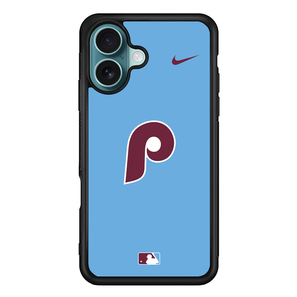 MLB Philadelphia Phillies Blue Nike iPhone 16 Case - Altracase